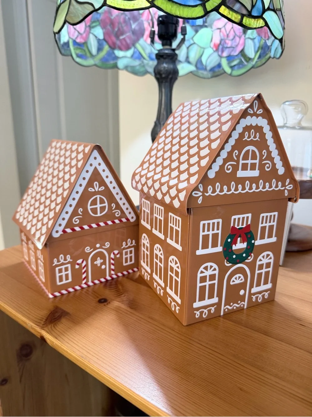 Set of Gingerbread House Tins
